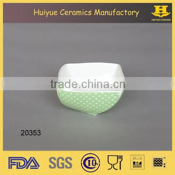 ceramic decal printing snack dish