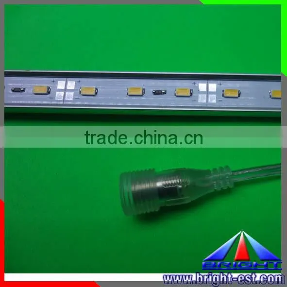 Aluminum LED Strip with aluminum Profile ,72leds smd5050 rigid bar with waterproof dc connector,Aluminum Profile for LED strip
