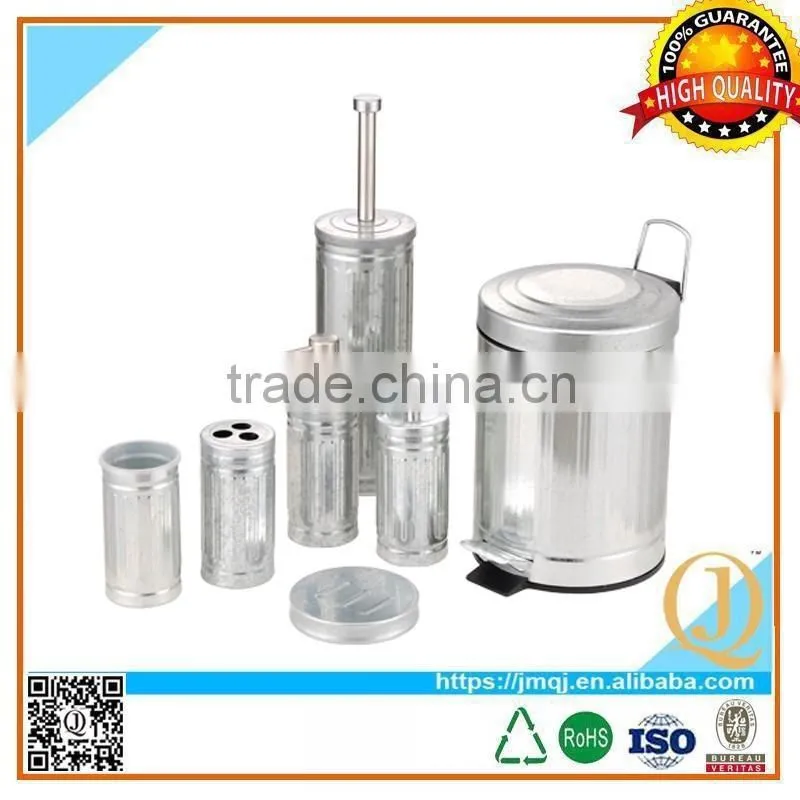 Bathroom powder coating customized color toilet brush and holder set
