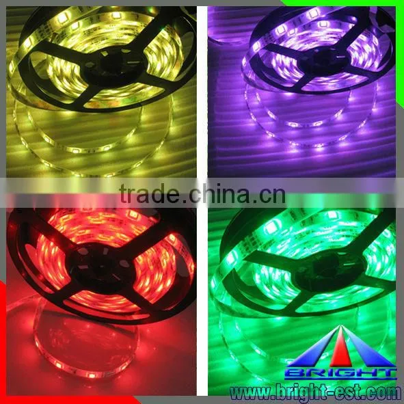 IP68 proof led strip light, 24V DC 16W led light strip, 60pcs RGB led band lamps