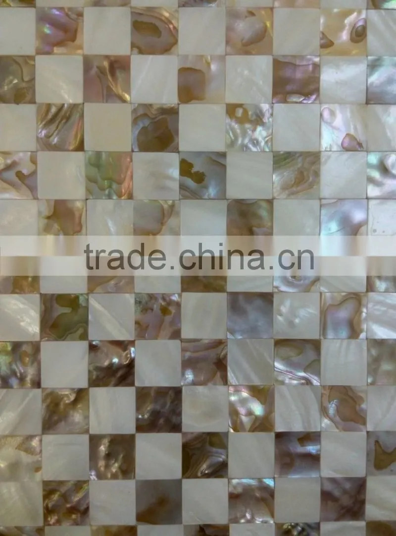 Natural Dapple color freshwater shell mosaic tile,seamless shell sheets,bathroom tile