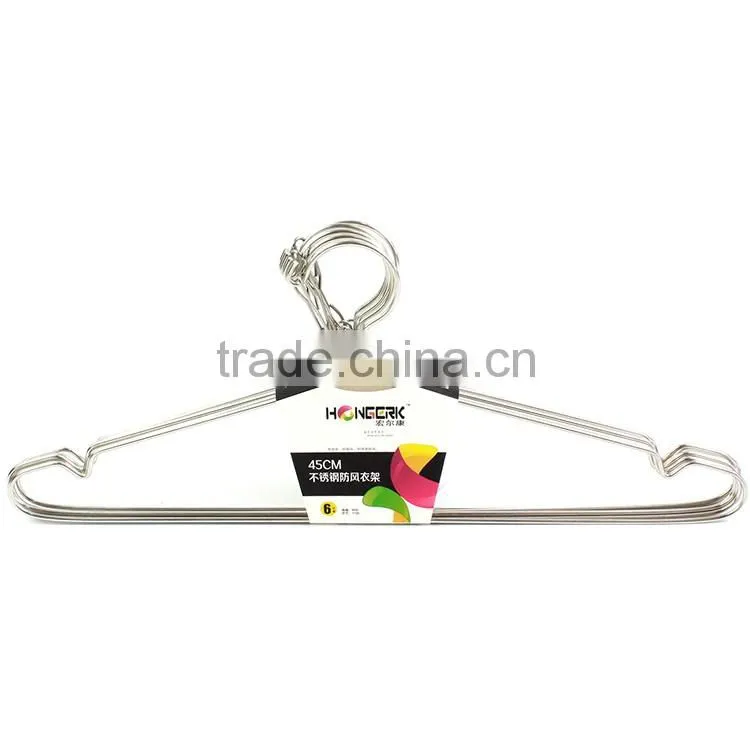 stainless steel short neck hanger with windproof chain
