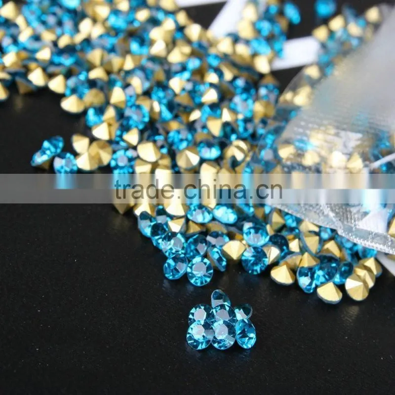 Sharp Bottom Nail Decor Rhinestone