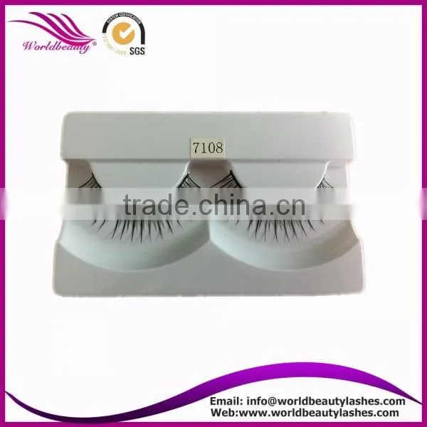Quick delivery wholesale price synthetic hair natural eyelashes