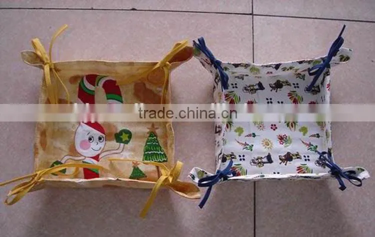 Cotton Bread Basket for Promotion and gift basket for storage customized Logo available basket -3