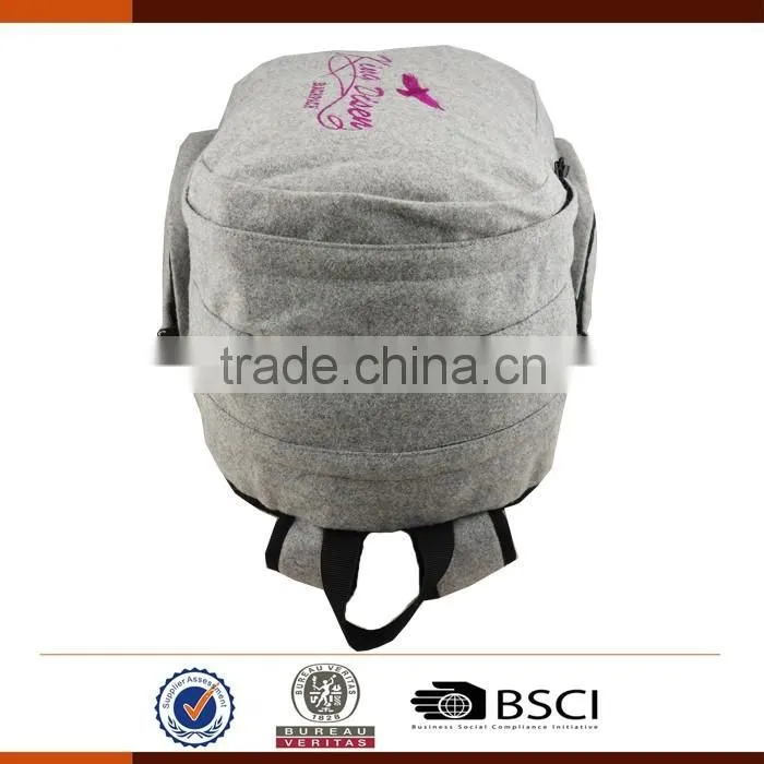 Stylish Kids Casual Backpack With Embroidery Logo