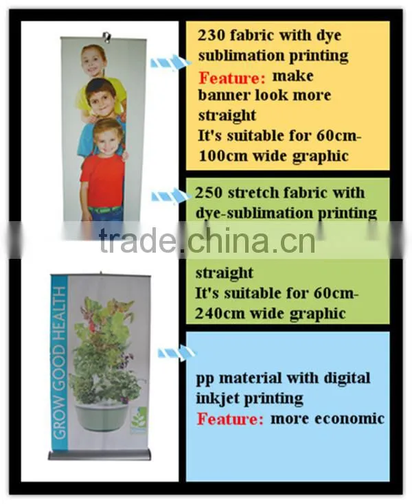 digital printing mini hand roll up banner horizont