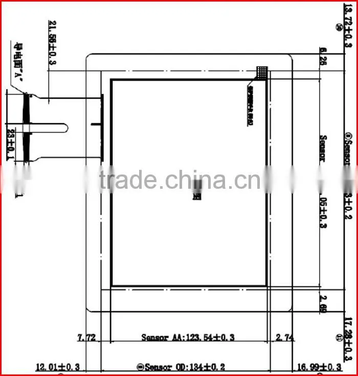 8inch 700nits 1024*768 high brightness lcd capacitive touch panel with LVDS interface