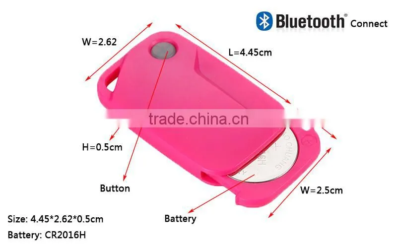 Bluetooth 4.0 Anti-lost Smart Anti-theft Alarm Wireless Key Finder Key Locator for iPhone iPad mini
