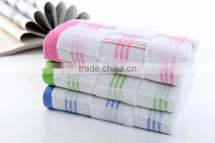 high quality 100% cotton face towel supplier in China