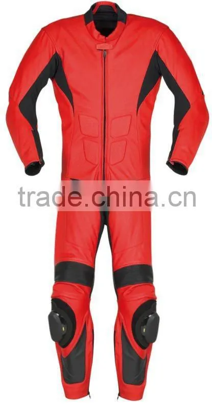 Perforated 1-Pc Motorcycle Leather Suit