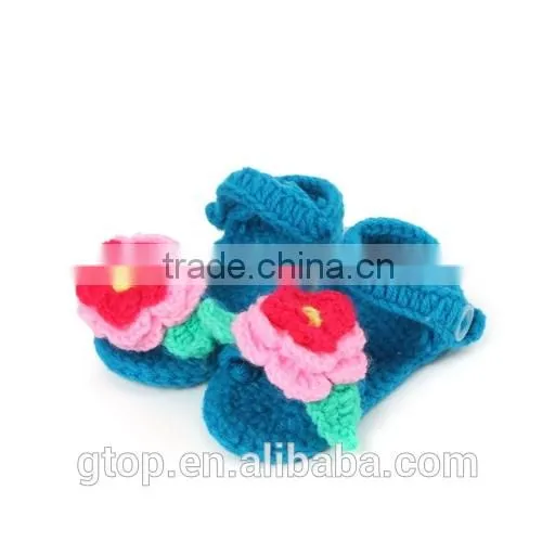 Wholesale Baby Handmade Crochet Shoes Supplier for 1-10 months old S-0030