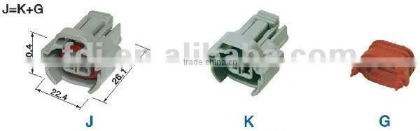 Auto 2 Way Female Waterproof Connector