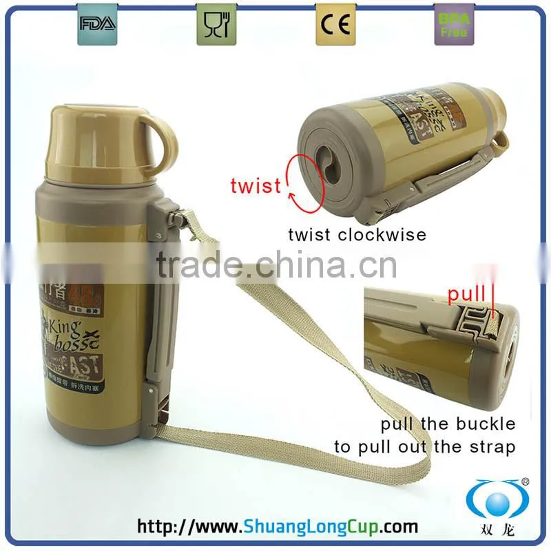 2 L Stainless Bottle Thermos Bottle with Twisted-on Cup