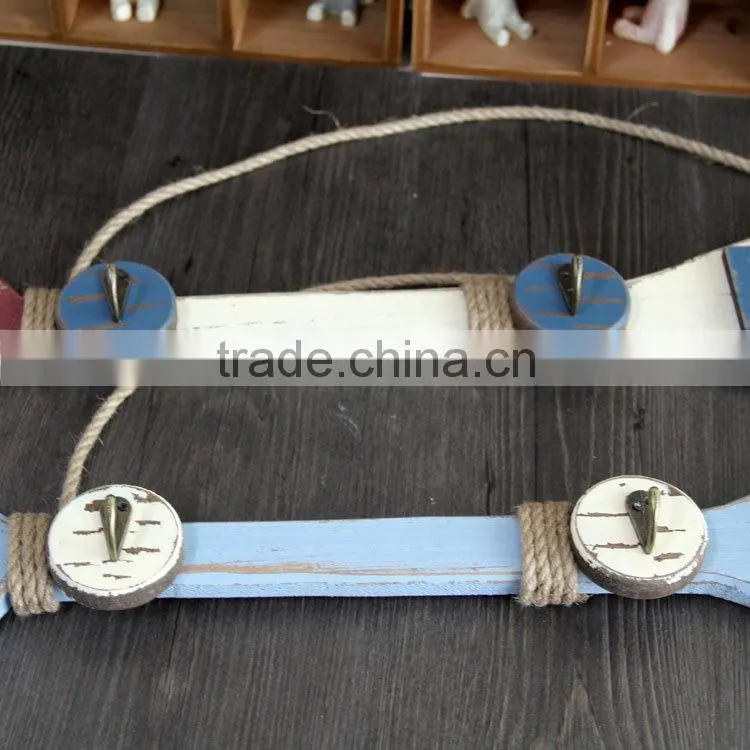 Customized multi-function home decorative hanger hook wooden wall hook