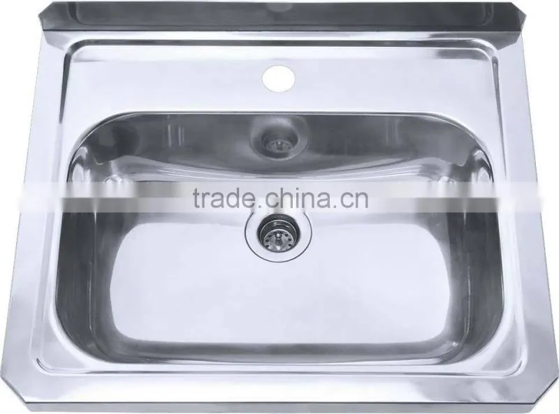 Wallmounted laundry stainless steel bathroom sink