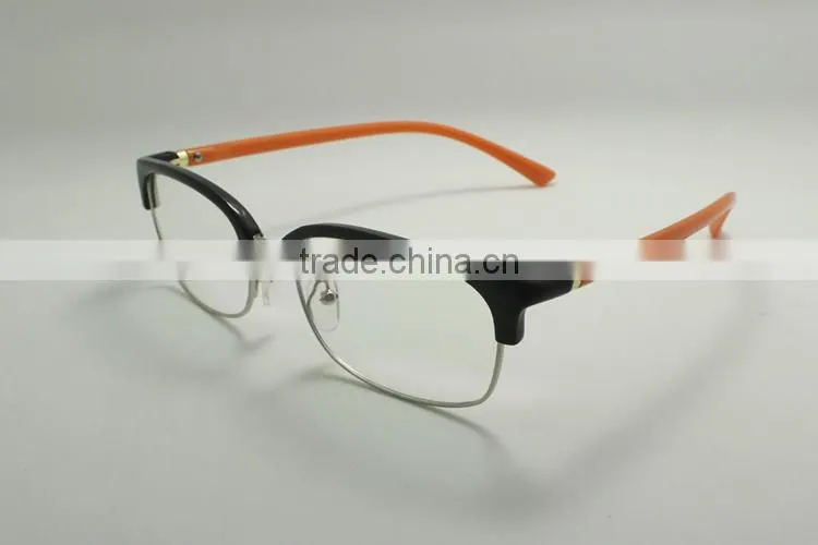 Plastic half frame glasses optical reading glasses