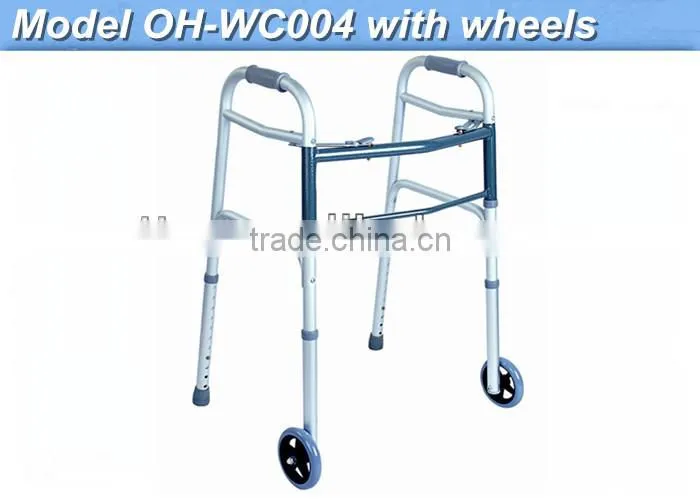Folding aluminum walker for disabled child