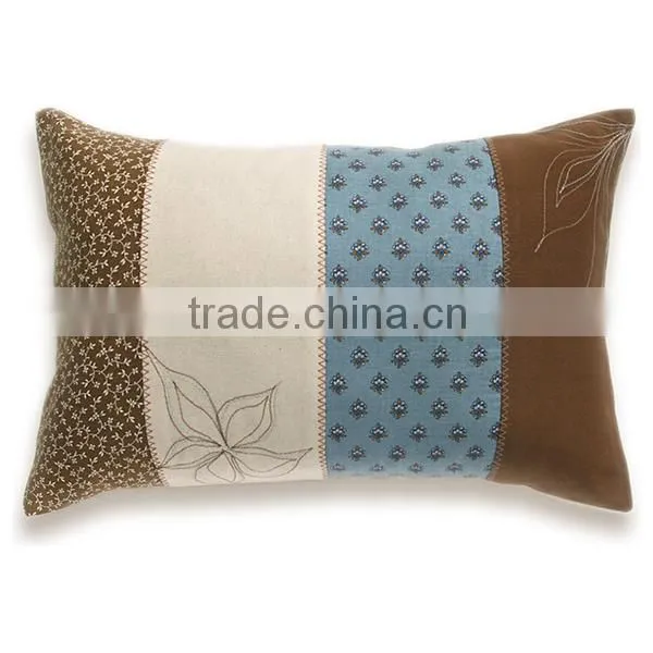 most popular office patchwork oblong cushion