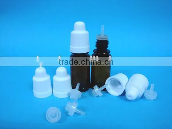 new design plastic dropper bottle with child proof cap, plastic e-liquid bottle