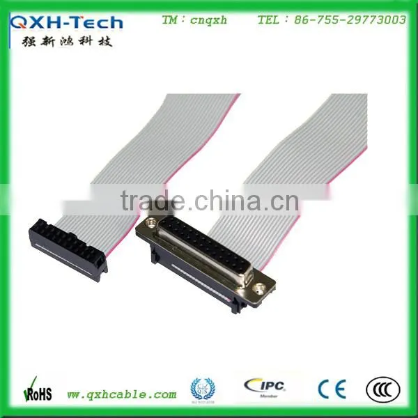 Flat IDC connector 25pin IDC connector cable
