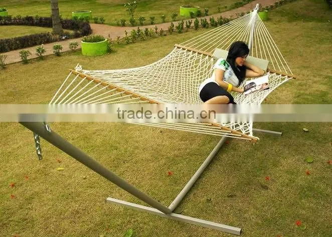 Double Cotton Rope Hammock GARDEN - BED SIZE
