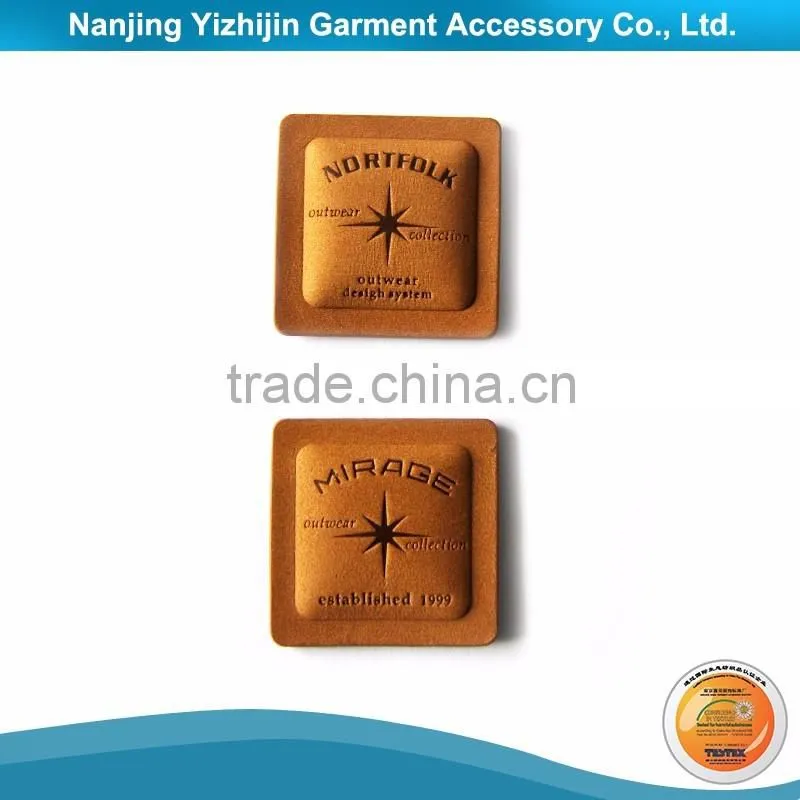 Attractive Leather label Made ECO Friendly and Newest Design