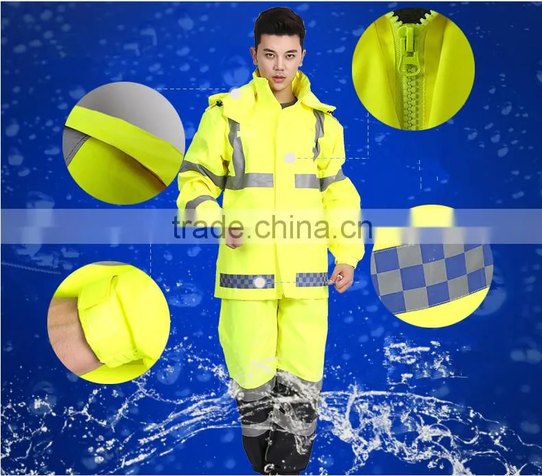 Waterproof military rain coat poncho PVC coating army rain coat poncho