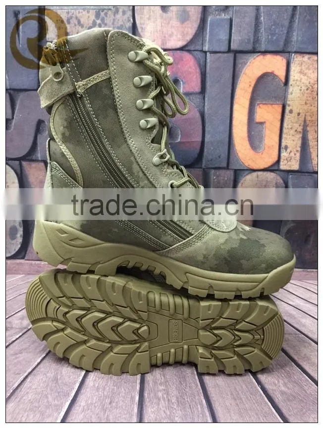 2015 new custom army high ankle boots military combat boots