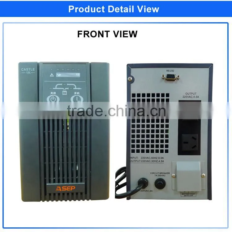 Wide Range Input Voltage Line Interactive 1 Kva UPS Price