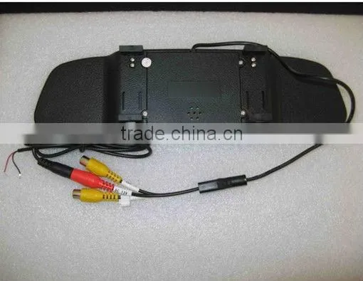 12voltage waterproof sensor car rearview ccd camera 4.3 inch TFT rear view mirror display wireless car parking assistance system