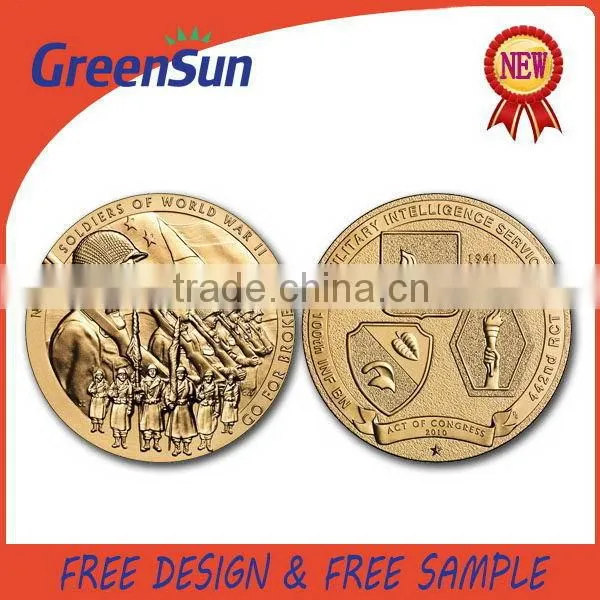 2015 New Hot Fashion fashionable shiny gold plated coins