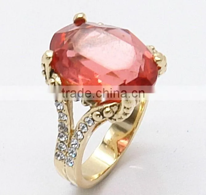 925 Silver Women Ruby CZ Ring