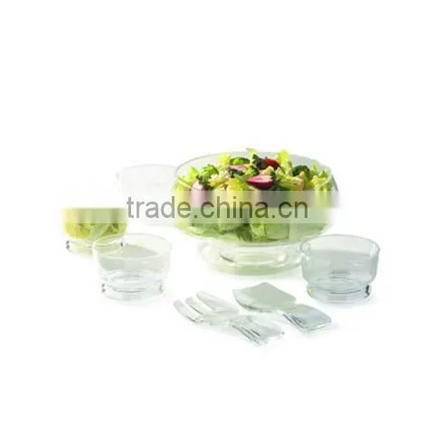 Plastic Salad Container with Salad Server
