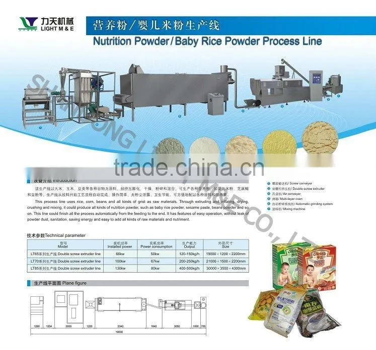 Nutrition rice powder making machine