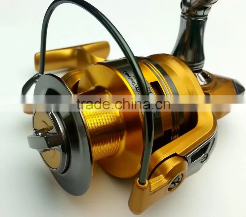 Gold fishing reel aluminium spool fishing tackle