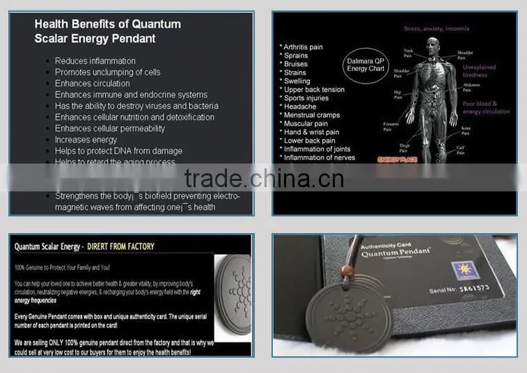 Powerful Bio Scalar Energy Quantum Pendant Necklace