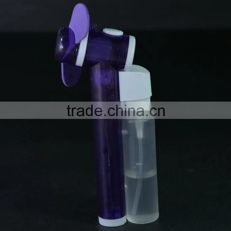 Water Mist Fan Type MIST SPRAY FAN Cool Refreshing Hand Held Portable NEW sealed Purple hand held