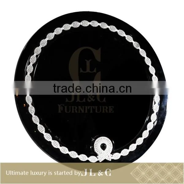 JM22-11 Neoclassic Round Mirror for Luxury Bedroom Sets-JLC Luxury Home Furniture