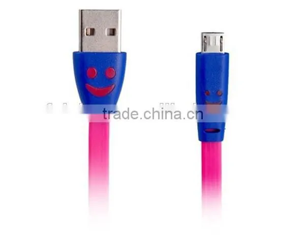 Fashionable hot selling usb data cable for mobile phones