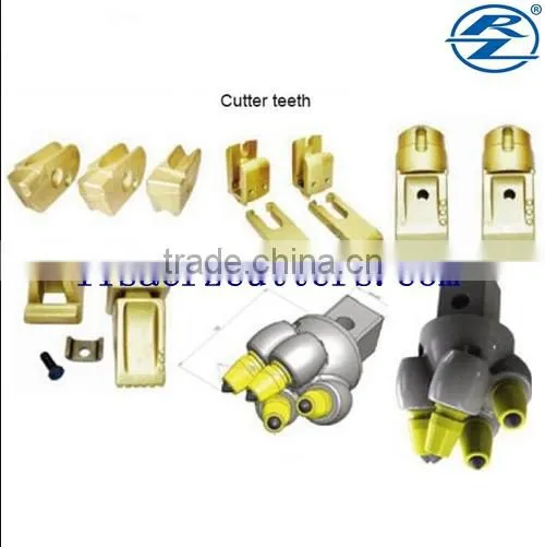 BFZ26 BFZ72/B Foundation drilling casing bits quick change bars replaceable blocks piling rig flat teeth