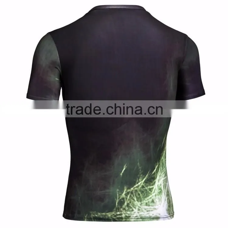 Yingzhong garment oem china factory screen printing men collar sport fitness t shirts with logo