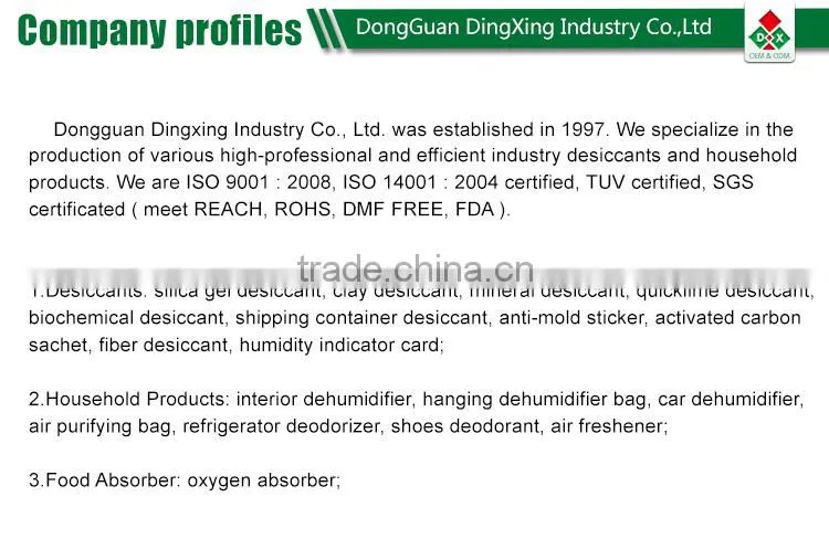 MSDS humidity indicator labels for moisture indicator