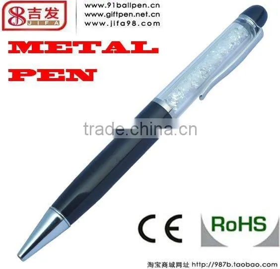 good factory high quality colorful metal and crystal metal ballpoint