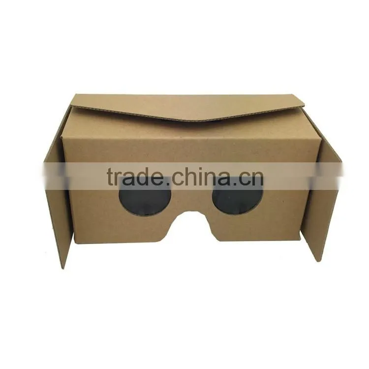OEM Google Cardboard V2 Big lens VR 3d Glasses 4c Printing with Bluetooth Gamepad Remote Vr Games Movies 3D Google Cardboard