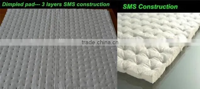 High Quality spill control absorb Oil and repel water oil absorbent pad