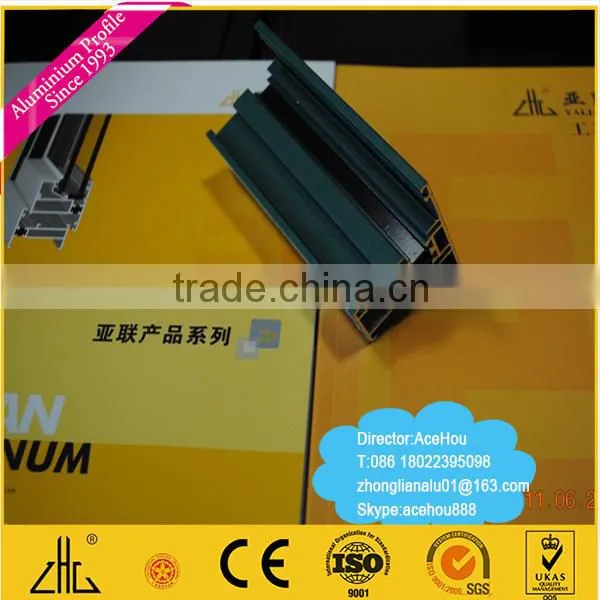 Aluminum silk-matt powder-coating is durable and abrasion resistant no detrimental effects for fastening elements colors sample