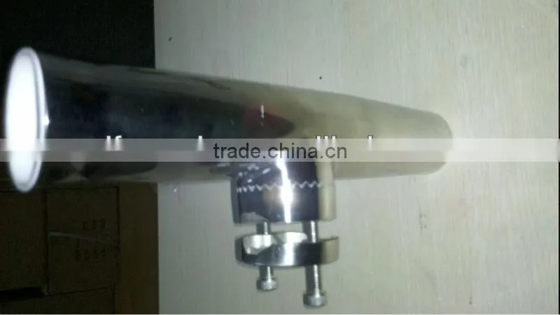 Stainless Steel Clamp On Tulip Style Rod Holder/ Tournament Style