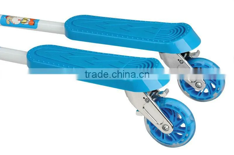 MINGBANG 2015 V hot sale and freestyle swing scooter with handle brake system and bell children trike