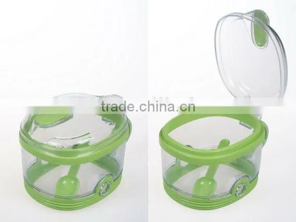 A076 350ml kitchen seasoning plastic spice box jar for sugar salt